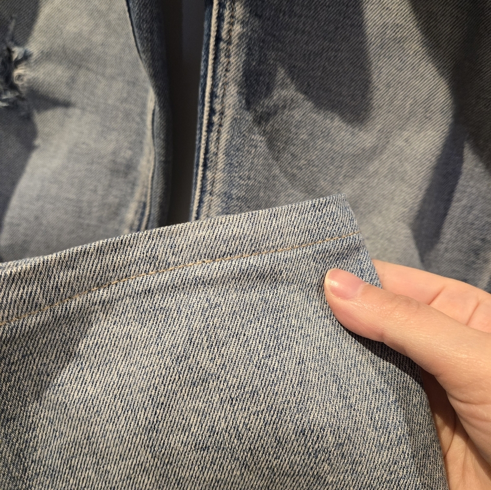 Denim Forum Yoko High Rise Slim Distressed Size 26 - Picture 10 of 14